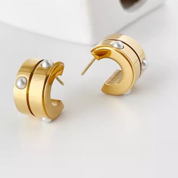 Huggie Chunky hoops - Picture 5 of 6